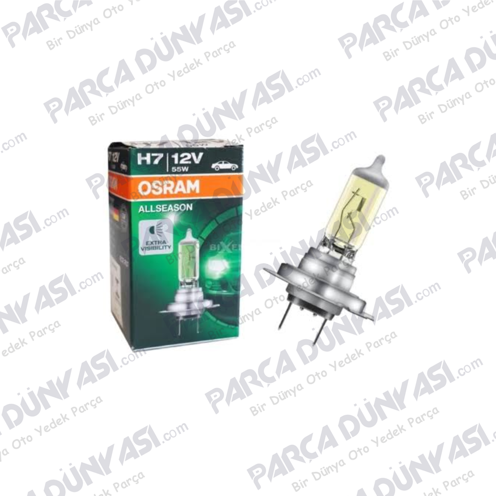 AMPUL H7 12V 55W FAR COLORMATIK %30 FAZLA IŞIK SARI DÖRT MEVSİM