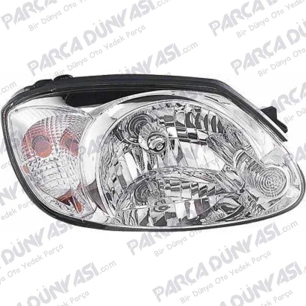 HYUNDAI ACCENT ÖN FAR MANUEL BEYAZ SİNYALLİ SAĞ 2003-2005 (TÜV)